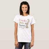 Cracks Dots Bams 麻雀プレーヤー 知ってる人にはわかる Tシャツ (正面フル)