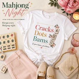 Cracks Dots Bams 麻雀プレーヤー 知ってる人にはわかる Tシャツ
