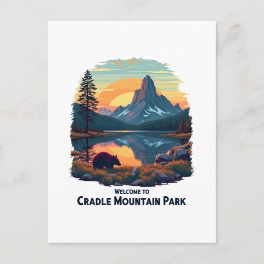 Cradle Mountain National Australianへようこそ シーズンポストカード (正面)