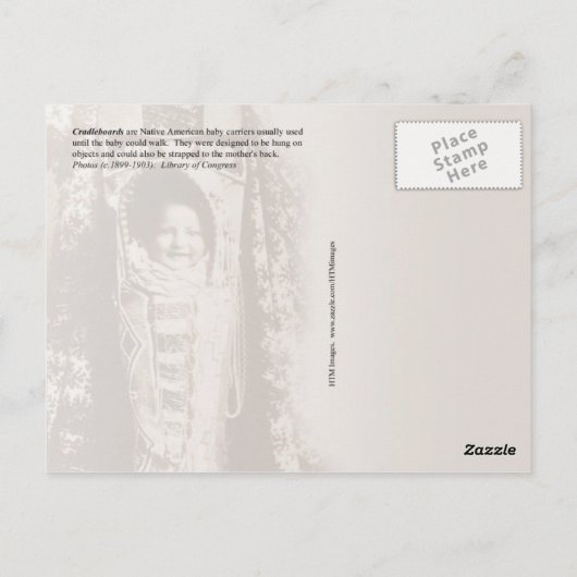 Cradleboards c.1899-1903 ポストカード (裏面)