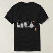 Craft Beer Brewing Schematic Beer Brewer Home Brew Tシャツ (デザイン正面)