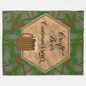 Craft Beer Connoisseur フリースブランケット (正面(横))