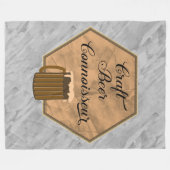 Craft Beer Connoisseur フリースブランケット (正面(横))