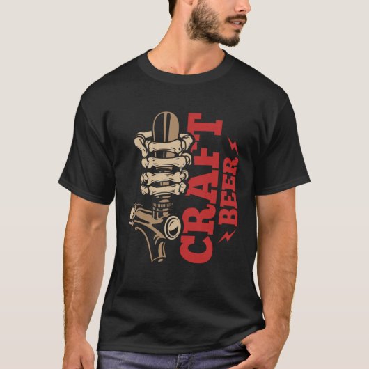 Craft Beer Crafts Brew Brewing Brewer Beer Drinker Tシャツ (正面)