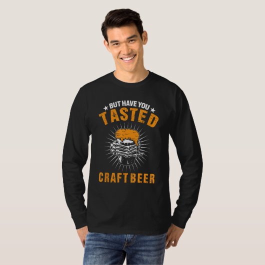 Craft Beer Drinking Alcohol Drink Friend Fun Quote Tシャツ (正面フル)