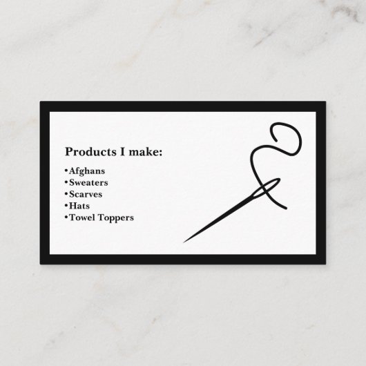 Craft Business用に名刺をカスタマイズ 名刺 (裏面)