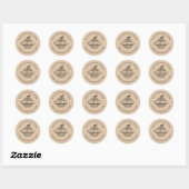 Craft Crochet Business Thank You Packaging Sticker ラウンドシール (シート)