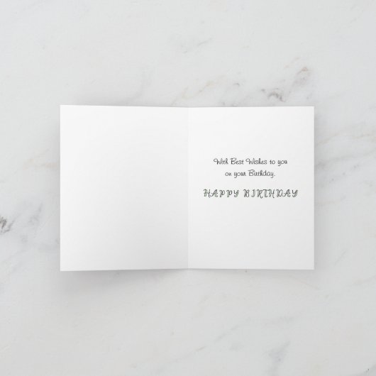 Craft Punch Daisies and House Bricks Birthday Card カード (内部)