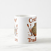 Crafted Tradition Cultural Pottery Design コーヒーマグカップ (中央)