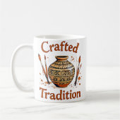 Crafted Tradition Cultural Pottery Design コーヒーマグカップ (左)