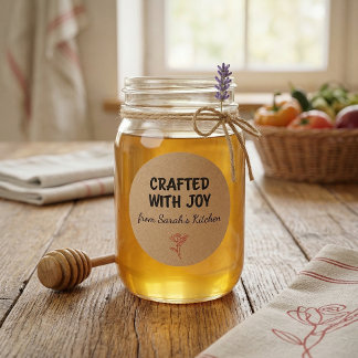 Crafted With Joy Kraft Personalized ラウンドシール