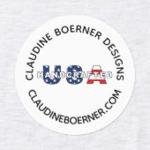 Crafterビジネスアーティスト裁縫アイアンOn Labels ラベル (デザイン2)