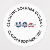 Crafter Business Artist防水ラベル（アメリカ合衆国） ラベル (デザイン1)