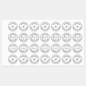 Crafter Business Artist Round Iron On Logo ラベル (シート)