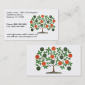 Craftersの名刺カードを制作するFolkartの木 名刺 (正面/裏面)