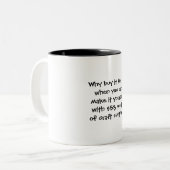 Crafters Humor Mug Coffee Cup ツートーンマグカップ (正面左)