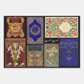 Crafters Scrapbook Old Books ラッピングペーパーシート (正面3)