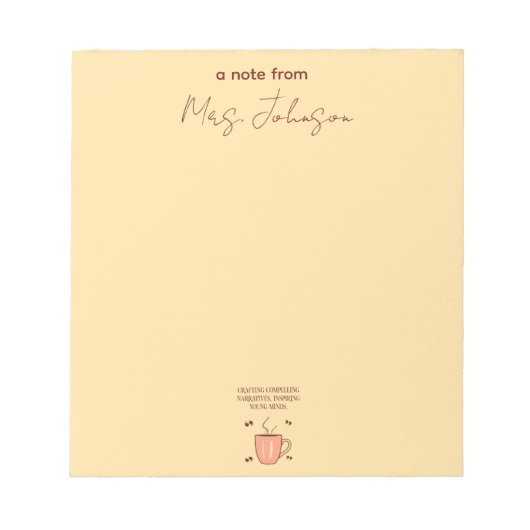 Crafting Compelling Narratives, Inspiring Minds ノートパッド (正面)