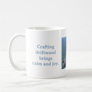 CRAFTING DRIFTWOOD BRINGS CALM AND JOY MUG コーヒーマグカップ