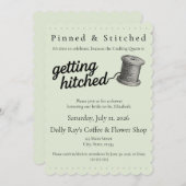 Crafting "Getting Hitched" Sewing Shower Invite 招待状 (正面/裏面)