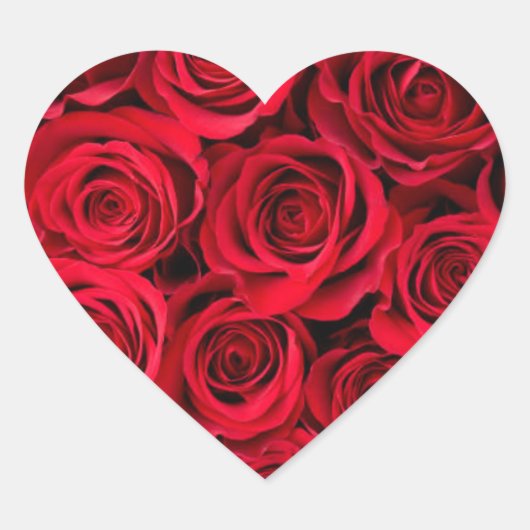 "Crafting Love:バラフラワーハートシールデザイン ハートシール (正面)