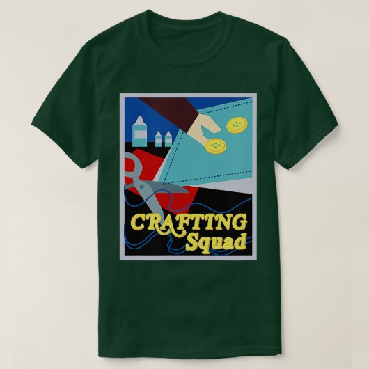 Crafting Squad Team Crafting Hobby Crafter Tシャツ (デザイン正面)