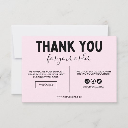 Crafty Thank you Media Insert (正面)