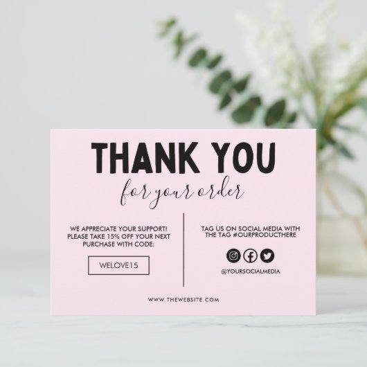 Crafty Thank you Media Insert (スタンド正面)