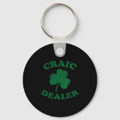 Craic Er Funny St. Patrick's Day Shamrock Tee  キーホルダー (正面)