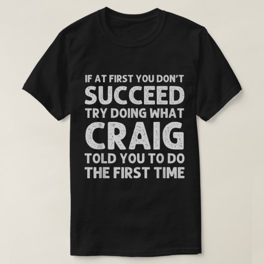 CRAIGギフト名パーソナライズされた誕生日おもしろいキリスト Tシャツ (デザイン正面)