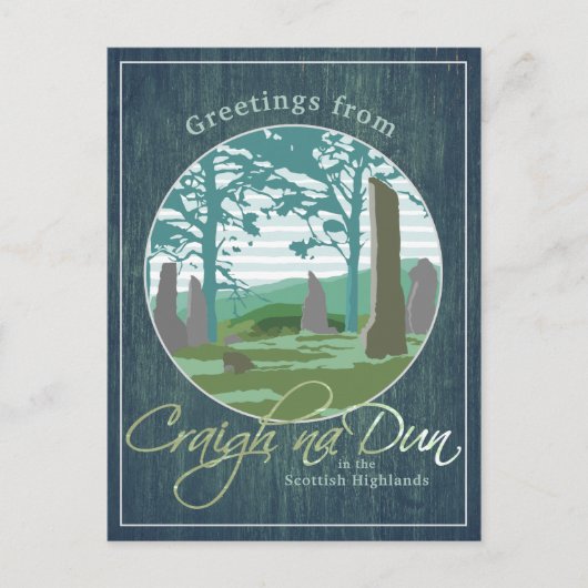 Craigh na Dun Outlandishポストカードからの挨拶 ポストカード (正面)