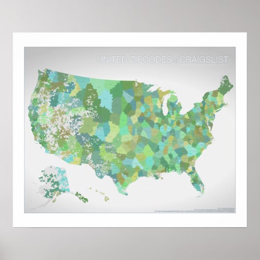 Craigslistの統一されたジッコード ポスター (正面)