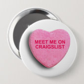 CRAIGSLISTキャンデーのハートの私に会って下さい 缶バッジ (正面&裏面)
