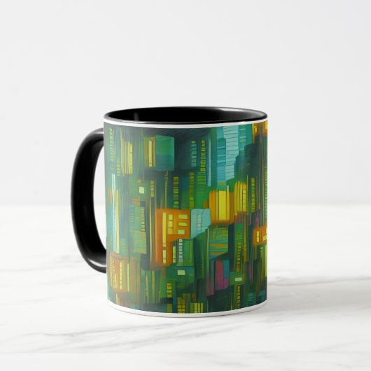 Crammed city dwellings マグカップ (正面左)