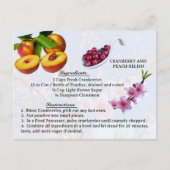 Cranberry and Peach Relish - Recipe Postcard シーズンポストカード (正面)