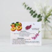 Cranberry and Peach Relish - Recipe Postcard シーズンポストカード (スタンド正面)