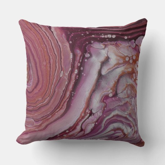 Cranberry Field Throw Pillow クッション (正面)