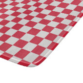 Cranberry fizz checkerboard pattern カッティングボード (角)