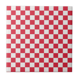 Cranberry fizz checkerboard pattern タイル