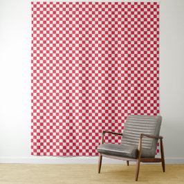 Cranberry fizz checkerboard pattern タペストリー