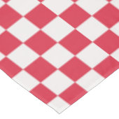 Cranberry fizz checkerboard pattern テーブルクロス (アングル)