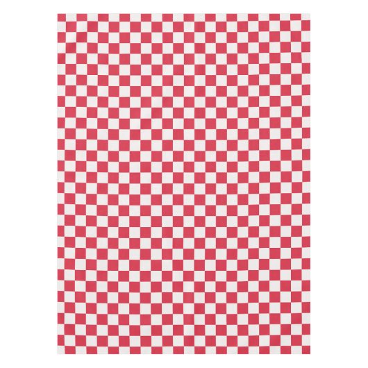 Cranberry fizz checkerboard pattern テーブルクロス (正面)