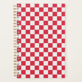 Cranberry fizz checkerboard pattern プランナー手帳