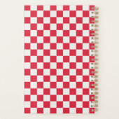 Cranberry fizz checkerboard pattern プランナー手帳 (裏面)