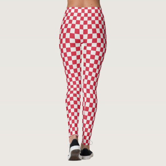 Cranberry fizz checkerboard pattern レギンス (裏面)