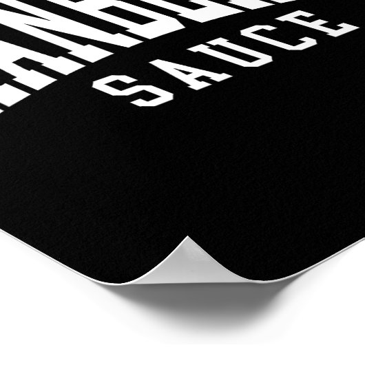 Cranberry Sauce Thanksgiving Cooking Funny  ポスター (角)