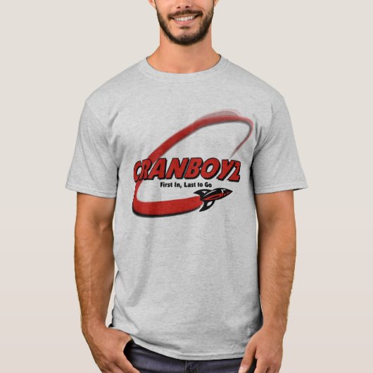 Cranboyzのロゴは1味方しました(軽い背景) Tシャツ (正面)
