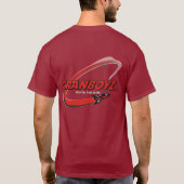 Cranboyzのロゴは2味方しました(暗い背景) Tシャツ (裏面)