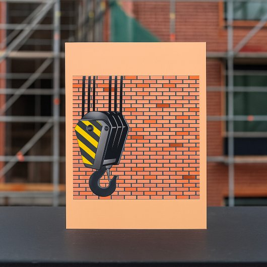 Crane And Hook Machinery Invitations 招待状