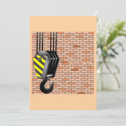 Crane And Hook Machinery Invitations 招待状 (スタンド正面)